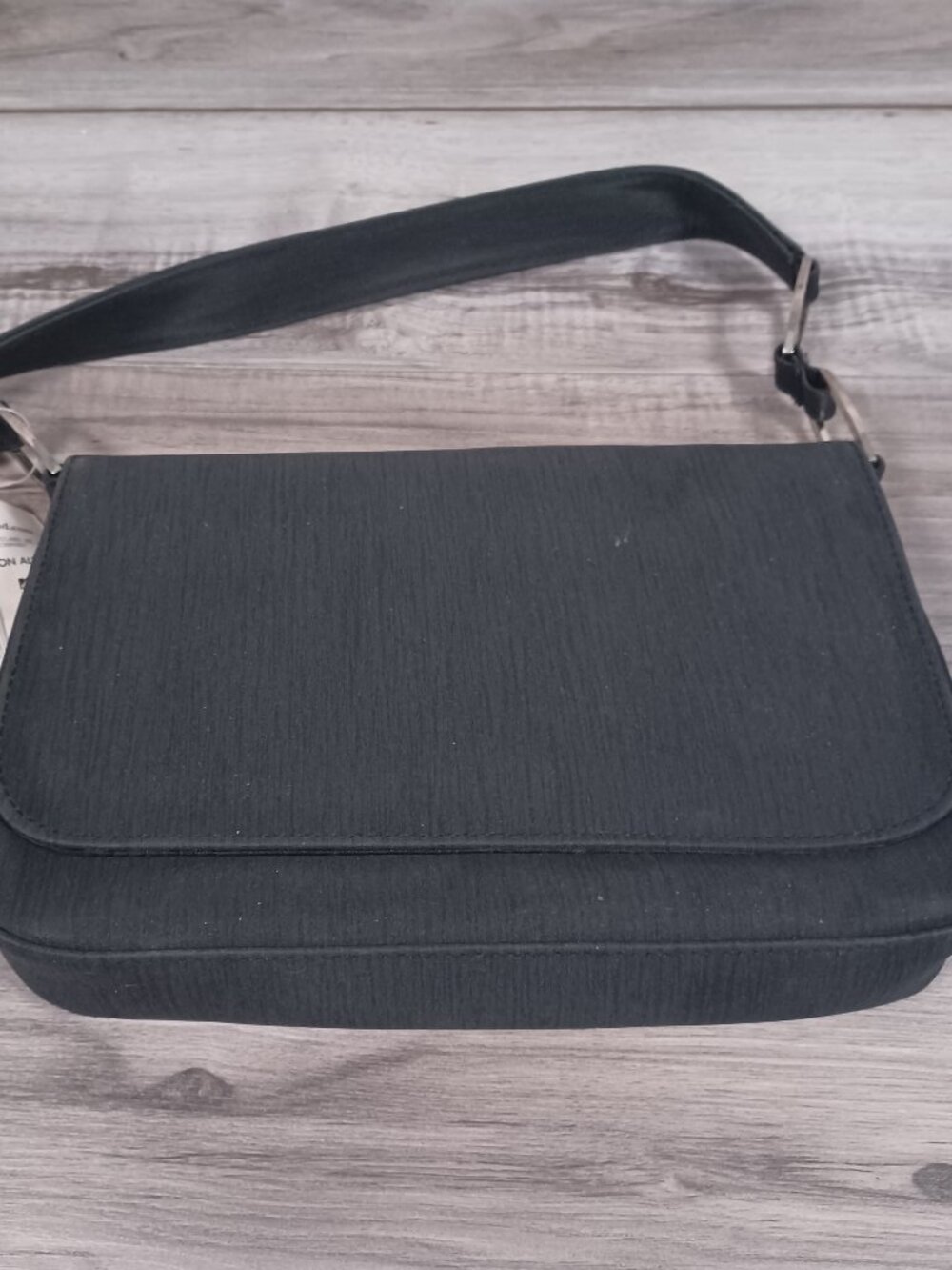 NWT Kathy Ireland Black Mayfair Flap Shoulder Bag/Organizer